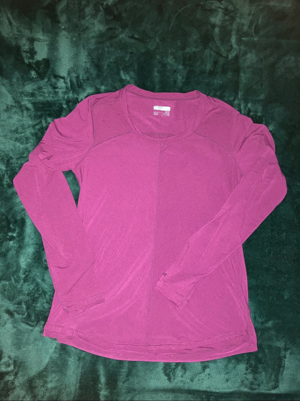 Marmot Women’s Maroon Long Sleeve Scoop Neck Performance Top